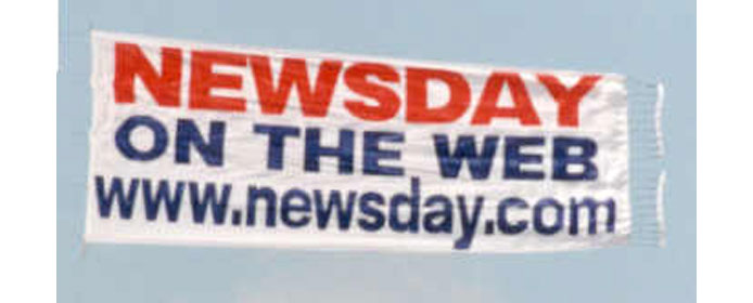NewsDay Aerial Advertising Banner