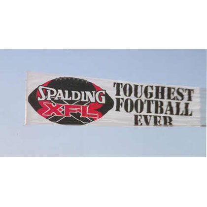 Spalding XFL Aerial Advertsing picture of banner in the sky