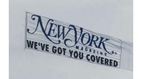 New York Magazine Aerial Advertising Banner